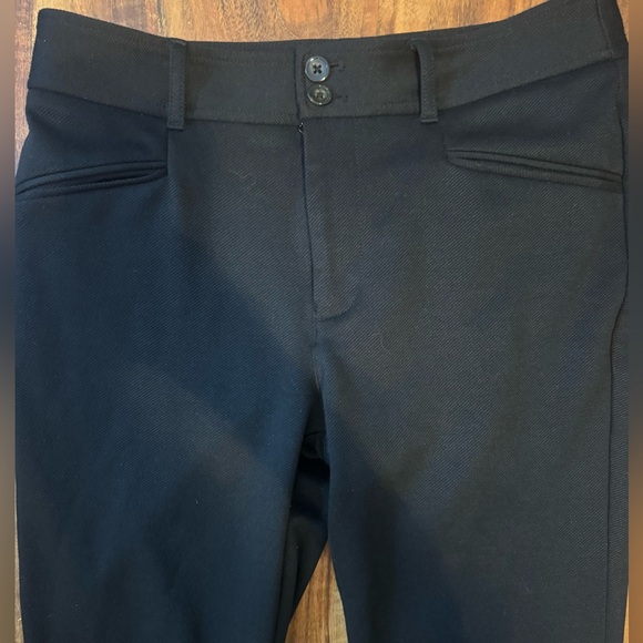 Anthropologie Black Flare Essential Trousers Dress Pants Size 8 - Picture 3 of 4